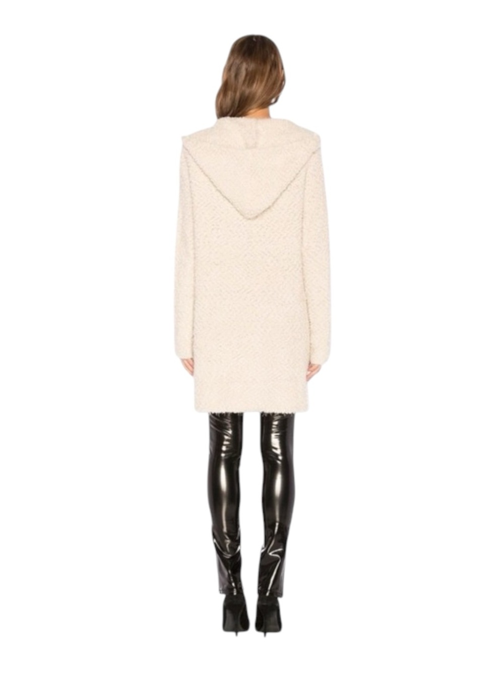 new Young Fabulous Broke ❃ Wylie Fuzzy Hoodie Cardigan Sweater Teddy Coat ❃ M L - Picture 8 of 16
